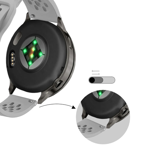 Bandz Garmin Vivoactive 3 Silicone Strap 'Air' (Grey)