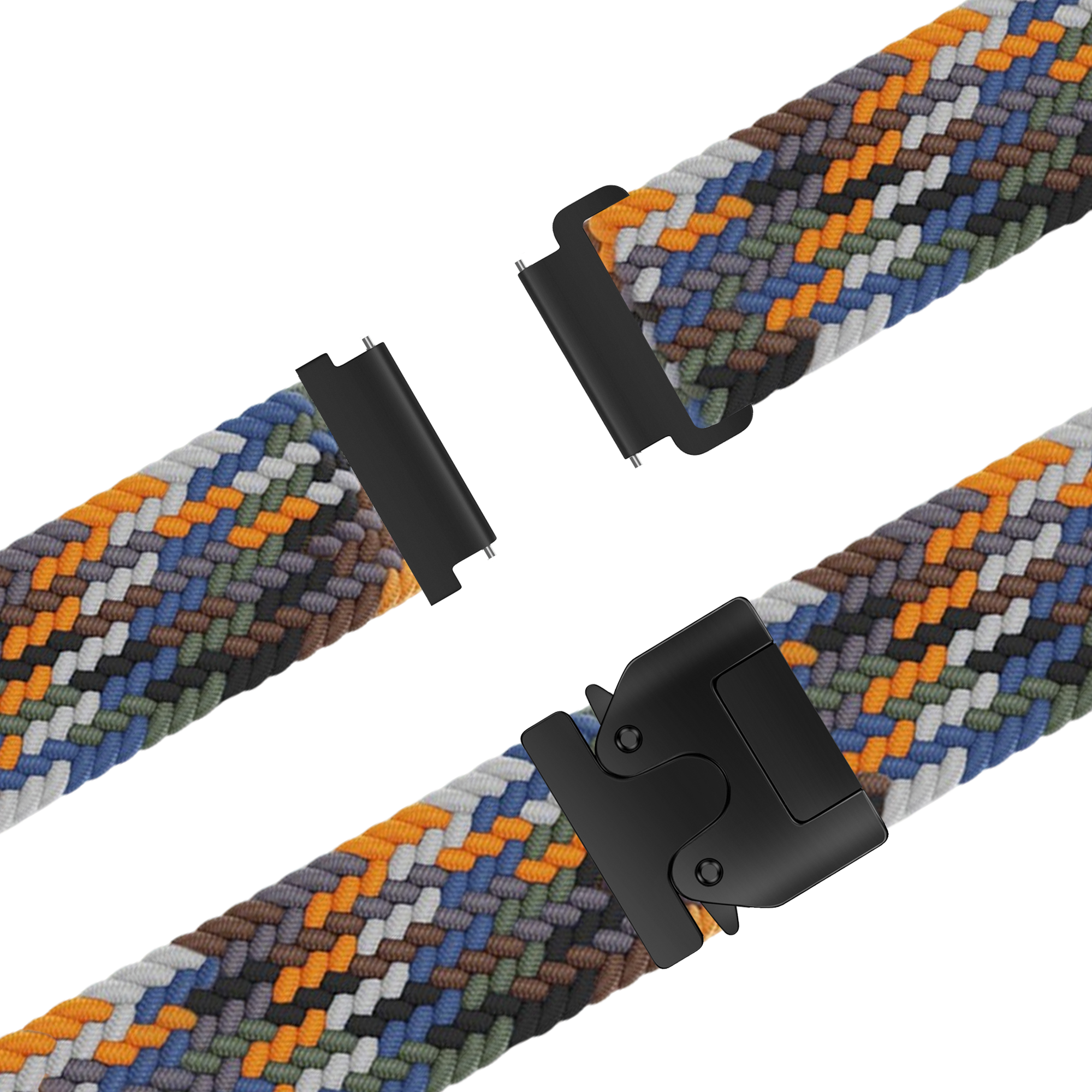 Bandz Garmin Vivomove 3s Braided Strap 'Parachute' (Multicolour)