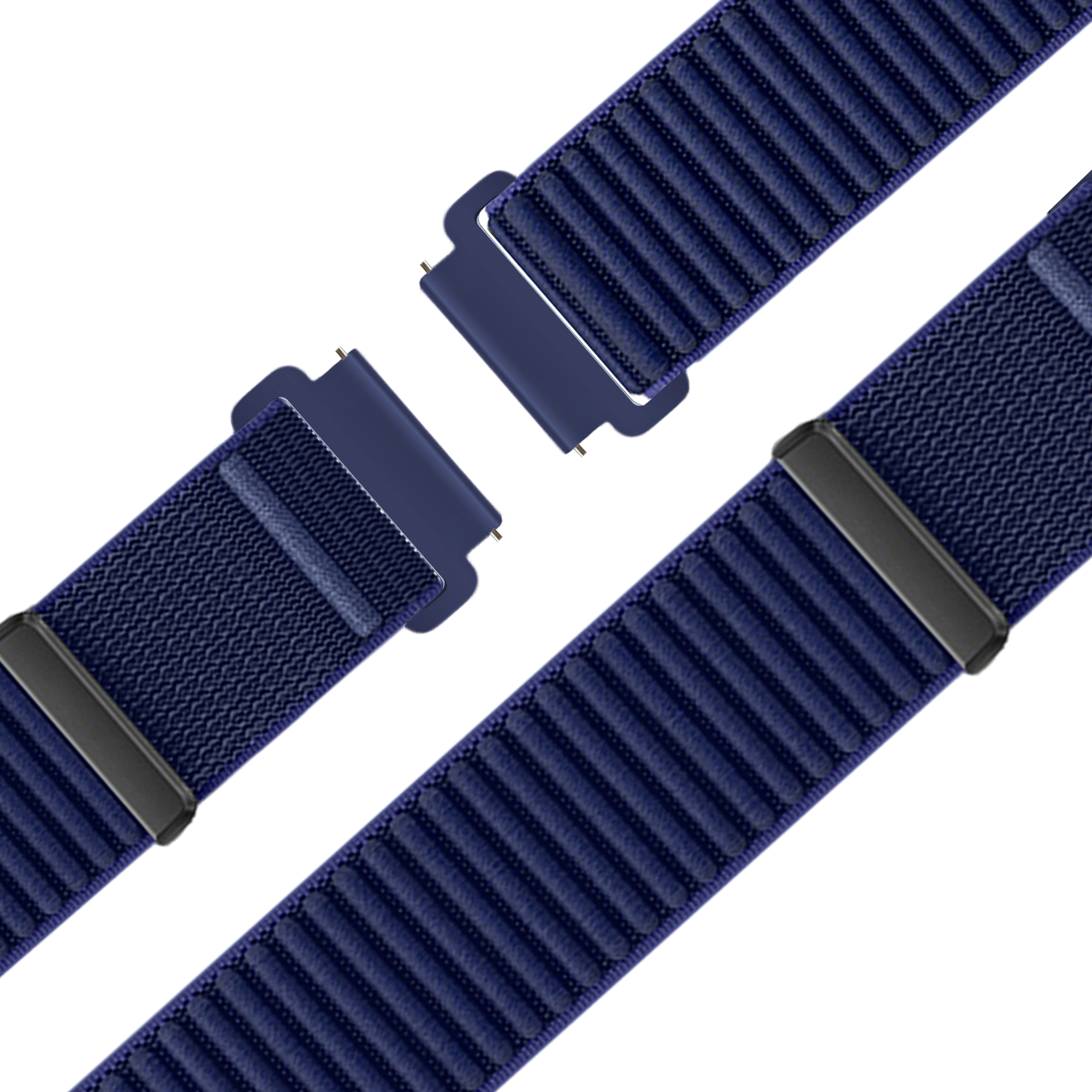 Bandz Bracelet nylon ondulé Garmin Venu 2s (bleu foncé)