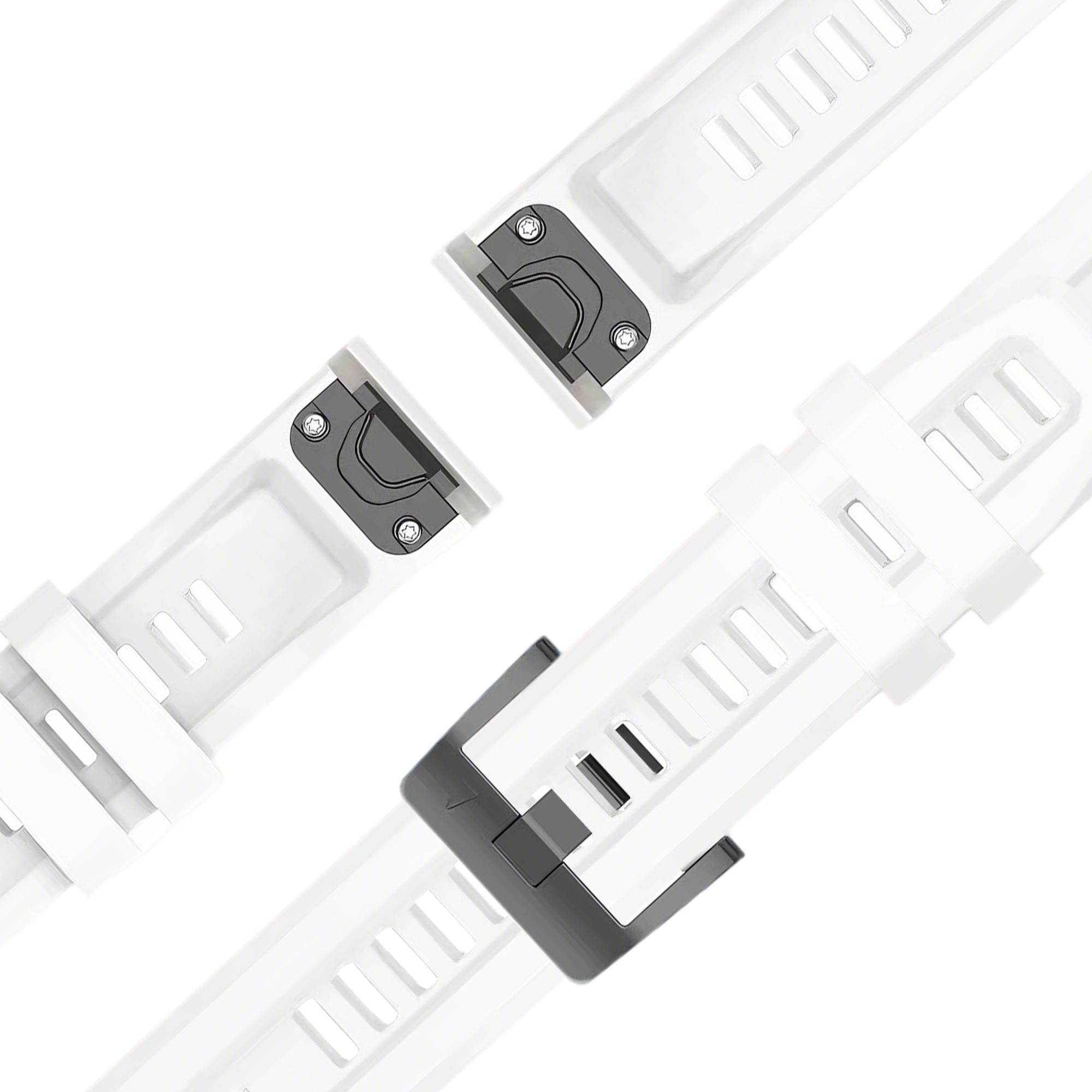 Bandz Bracelet silicone 'Classic' Garmin Descent Mk2S (blanc)