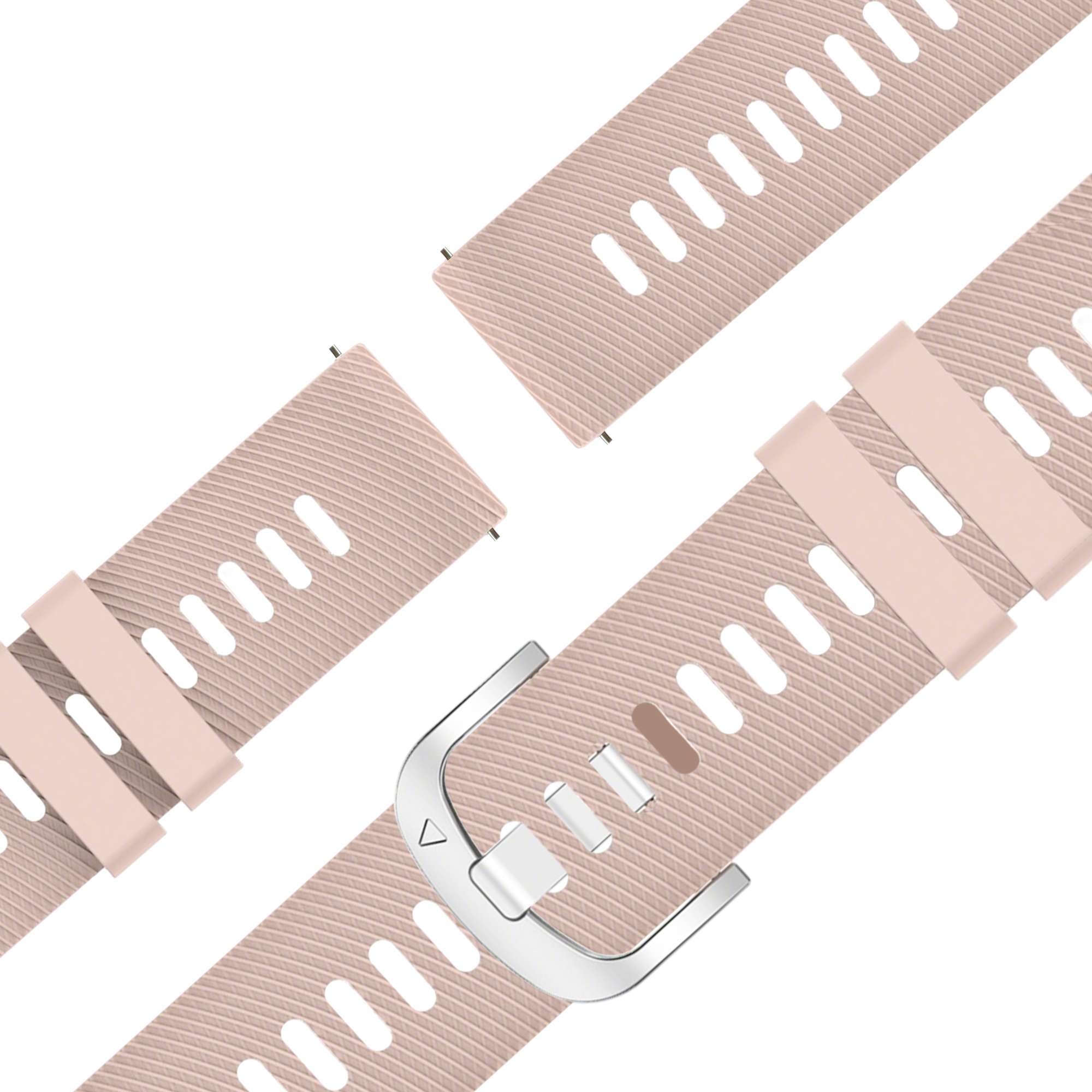 Bandz Garmin Forerunner 265s Silicone Strap 'Deluxe' (Light Pink)