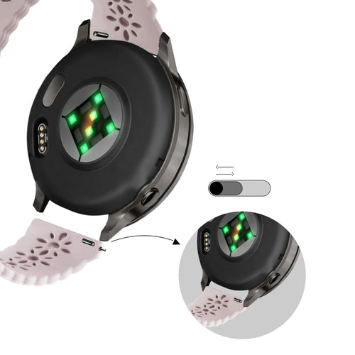 Bandz Bracelet silicone 'Lace' Garmin Vivoactive 3 (rose)