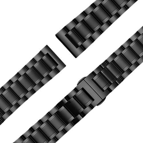 Bandz Bracelet acier 'Deluxe' Garmin Vivomove Style (noir)
