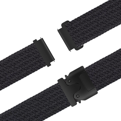 Bandz Bracelet tressé 'Parachute' Garmin Vivoactive 4 (graphite)
