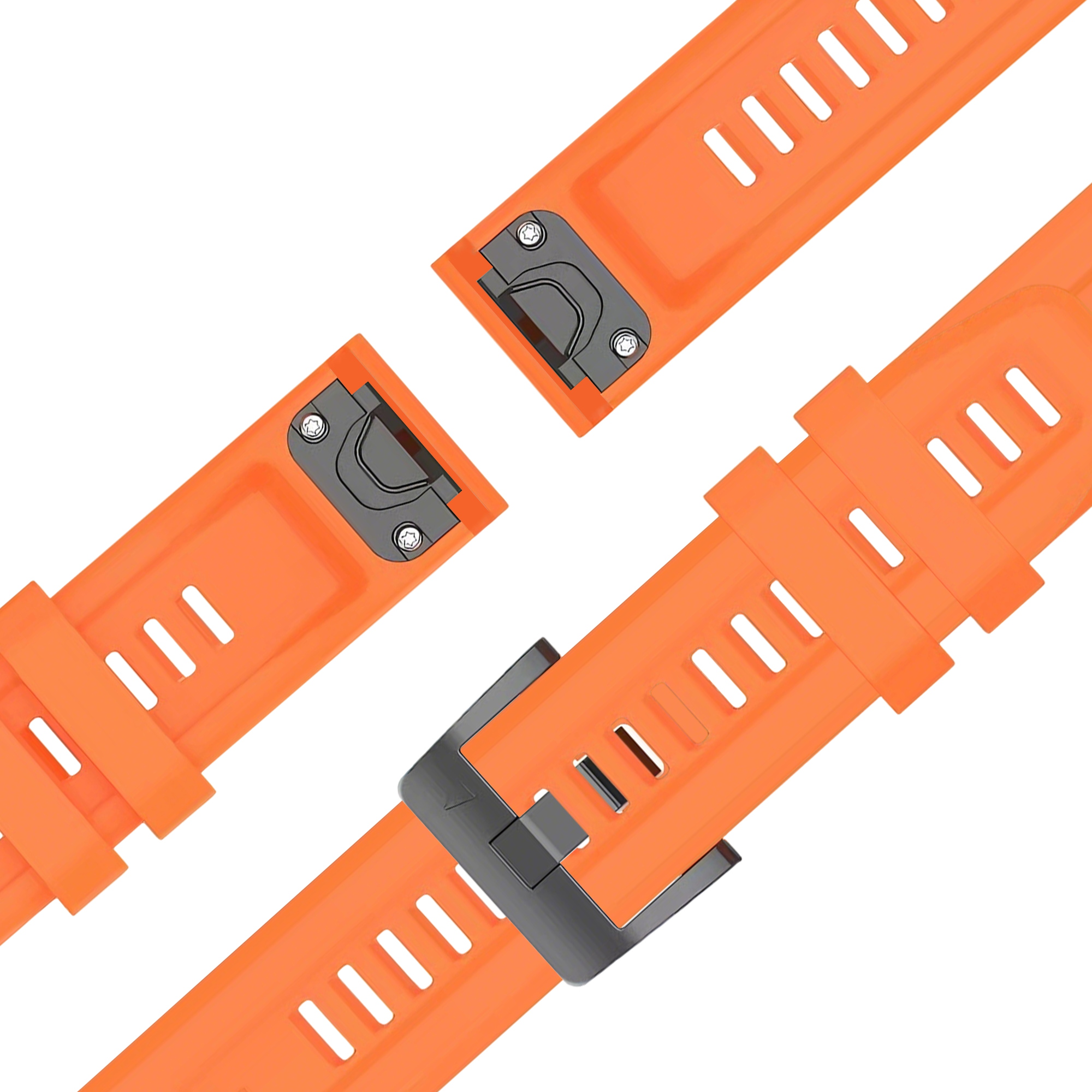 Bandz Garmin Descent Mk3(i) - 43mm Silicone Strap 'Classic' (Orange)