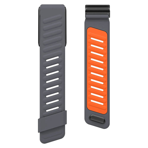 Bracelet sport compatible avec Whoop 4.0 (gris foncé/orange)
