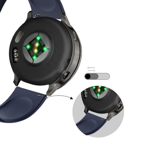 Bandz Bracelet sport 'Deluxe' Garmin Venu 2 (bleu foncé)