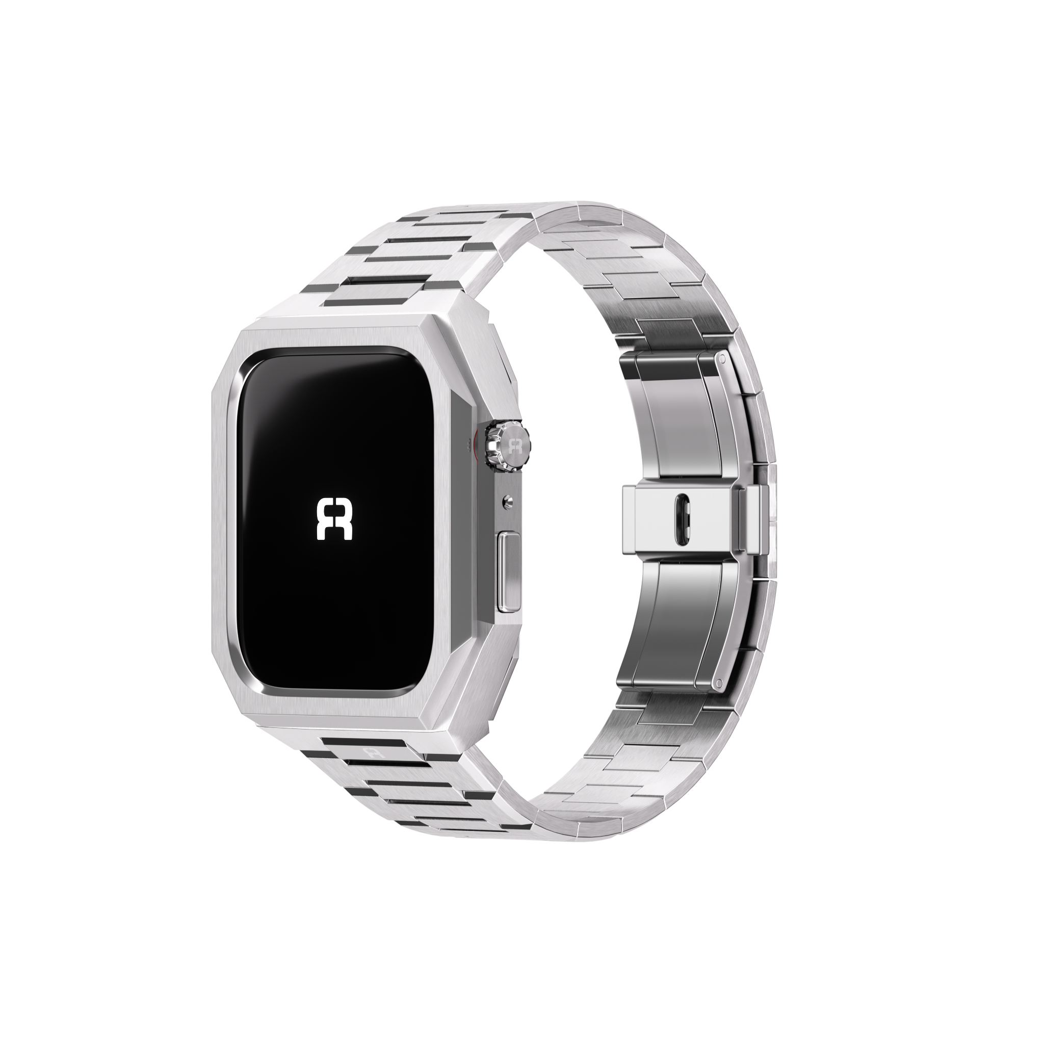Reqior Boîtier avec bracelet en acier 'Nautilus' Apple Watch 45mm (argent)
