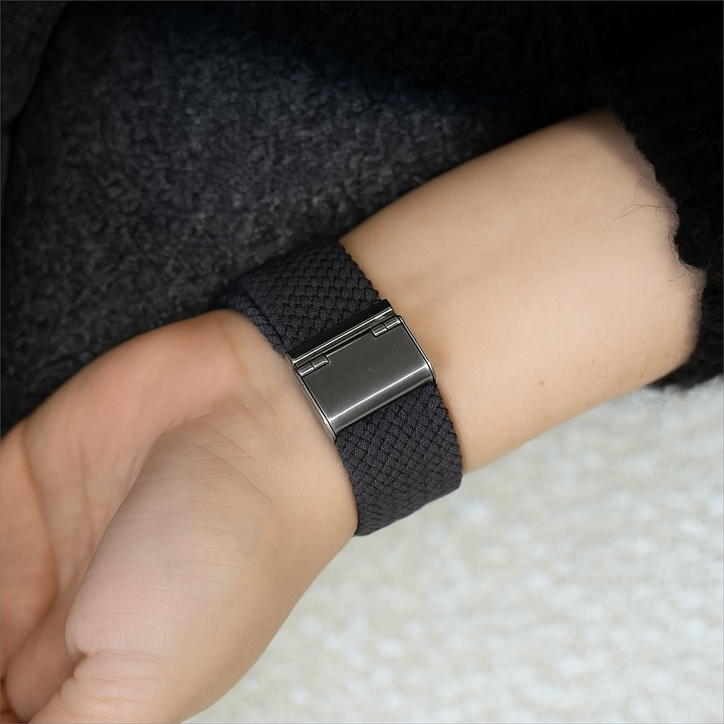 Bracelet tressé Apple Watch (gris sidéral)