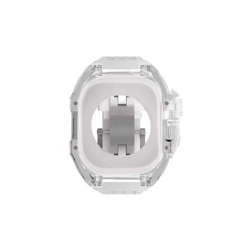 Reqior Boîtier en polymère avec bracelet en caoutchouc Apple Watch 45mm (transparente)