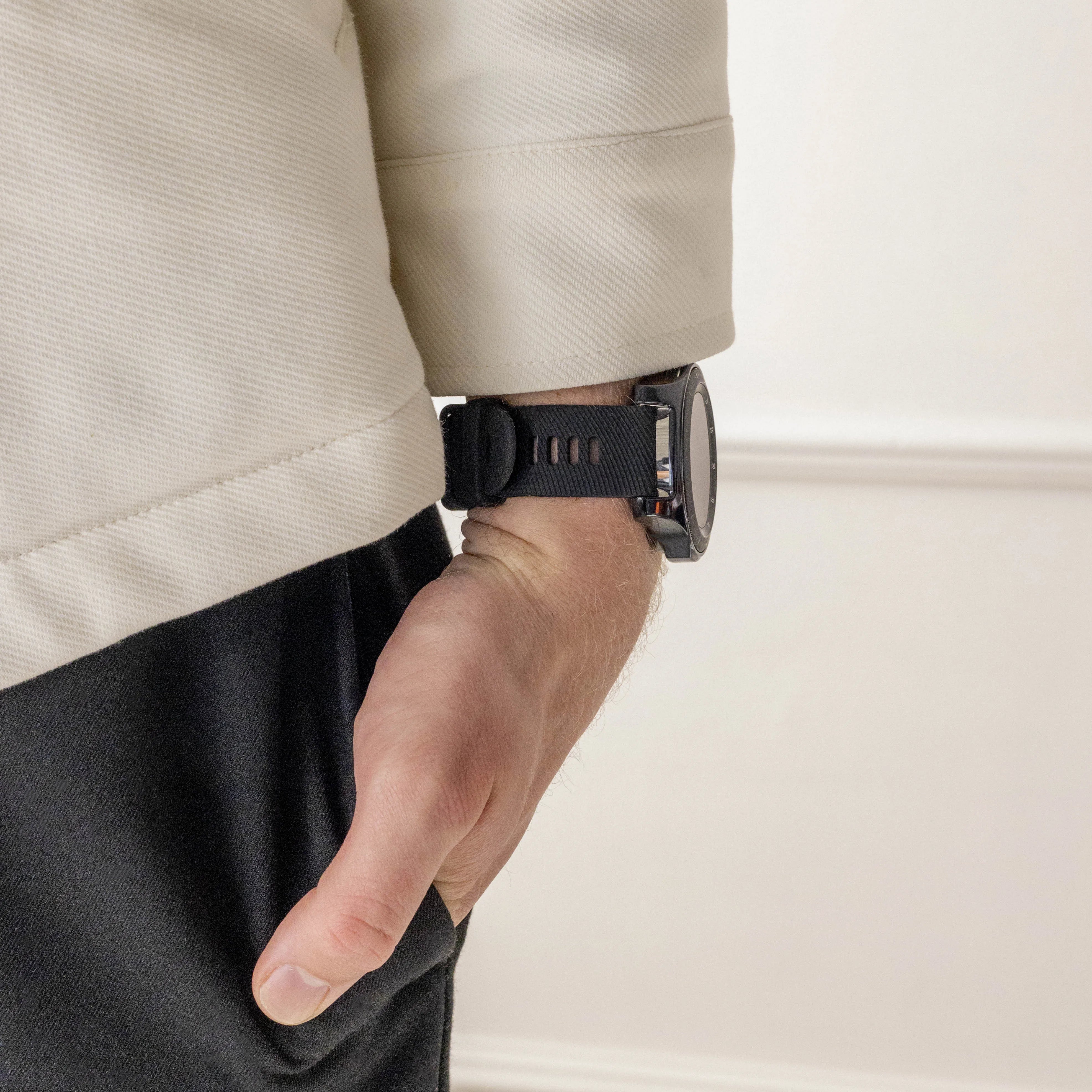 Coros Pace 3 Silicone Strap (Black)