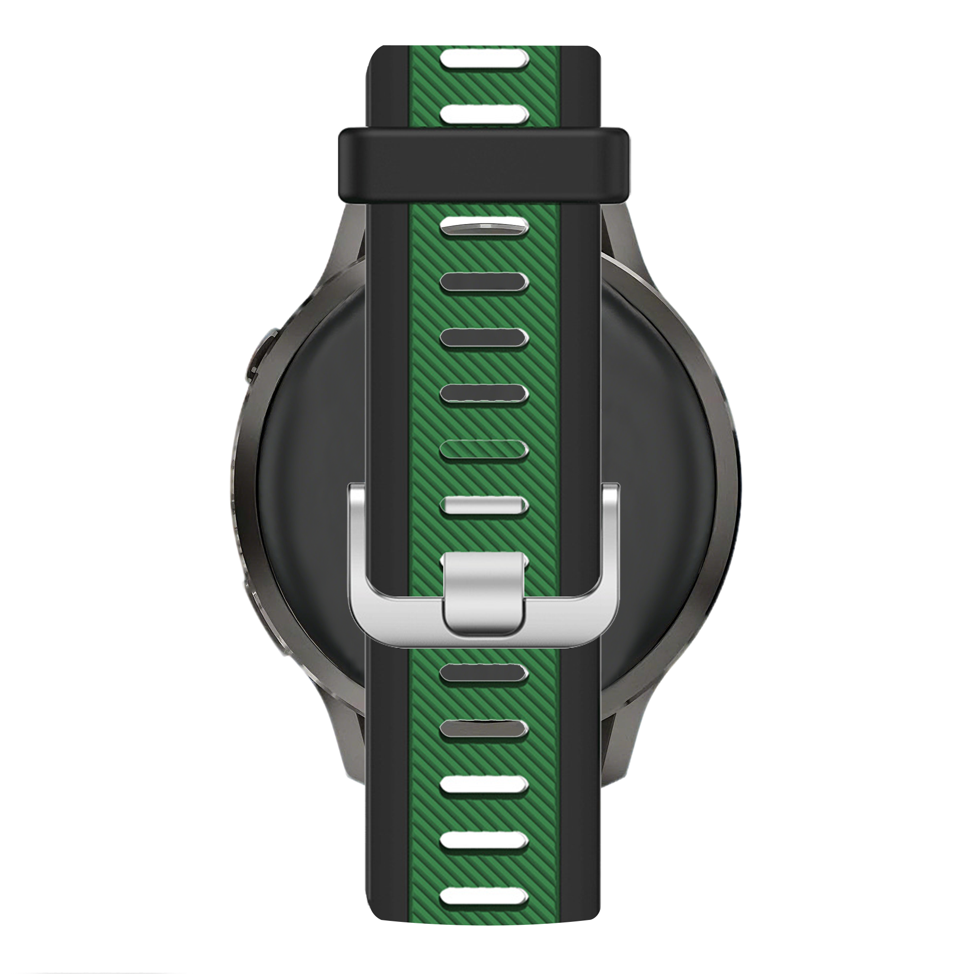 Bandz Garmin Approach J1 Dual Buckled Sport Strap (Black/Green)