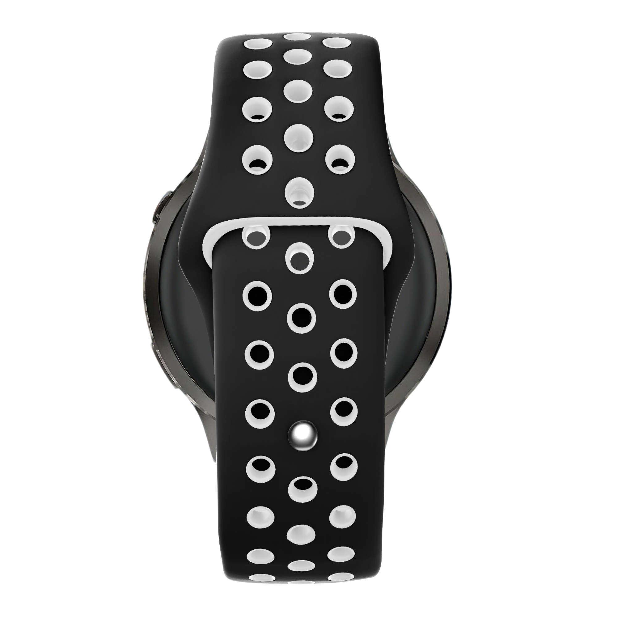 Bandz Bracelet sport 'Deluxe' Garmin Vivoactive 4 (noir/blanc)
