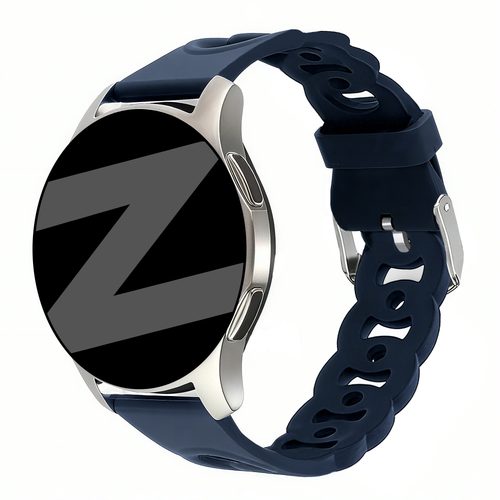 Bandz Amazfit GTR Mini Silicone Strap 'Chains' (Dark Blue)