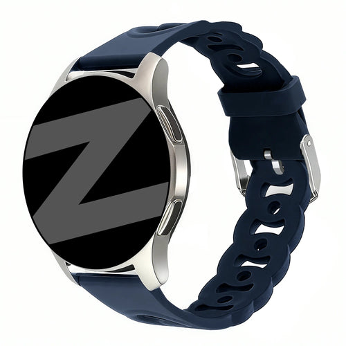 Bandz Coros Apex 42mm Silicone Strap 'Chains' (Dark Blue)