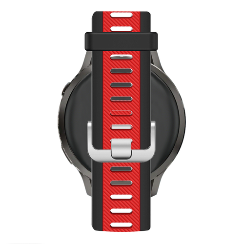 Bandz Bracelet dual sport avec boucle Garmin Approach S44 (noir/rouge)
