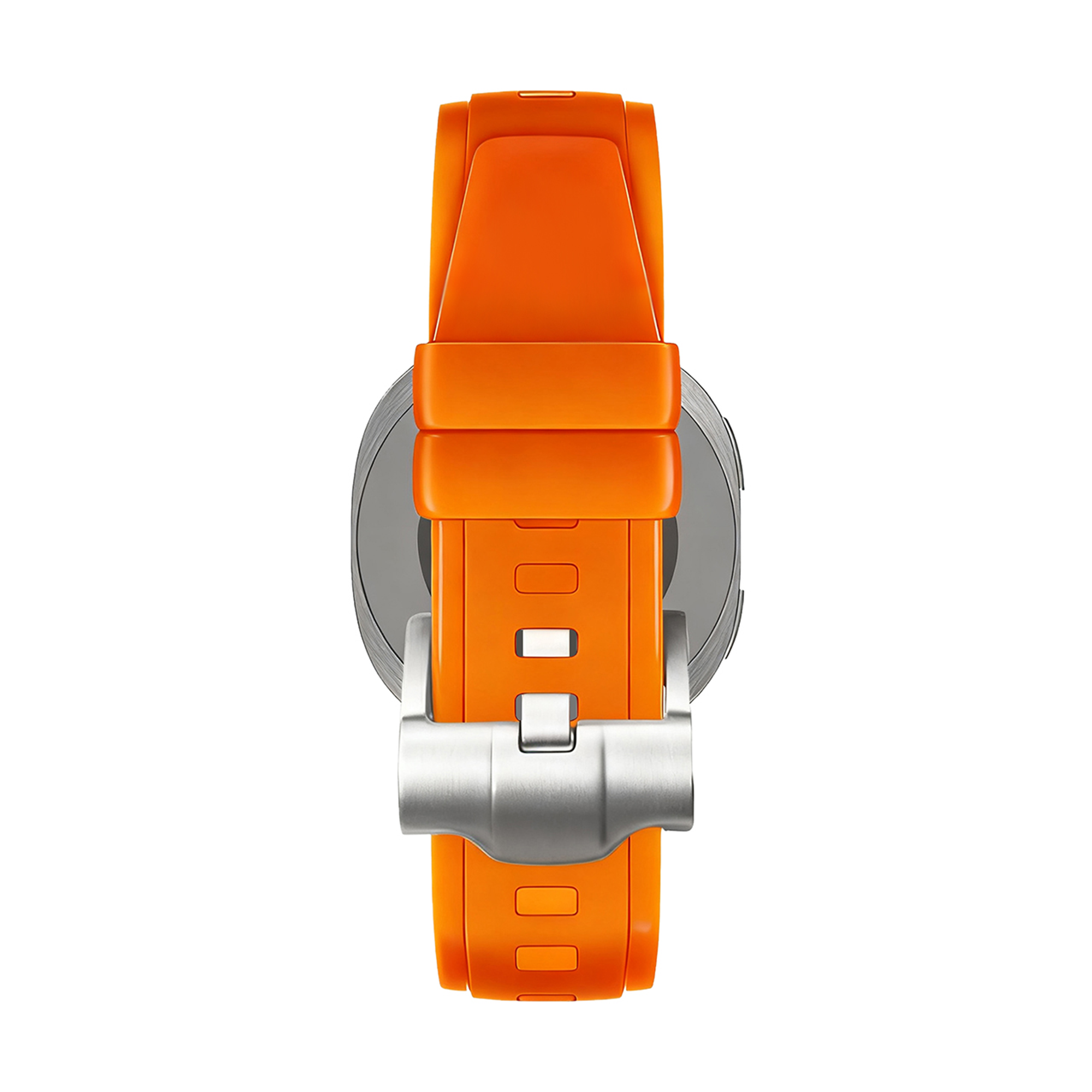 Bandz Samsung Galaxy Watch 8 - 44mm Silicone Strap 'Luxe Liquid' (Orange)