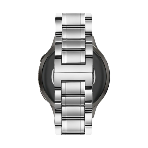 Bandz Garmin Vivomove Sport Steel Link Strap 'Deluxe' (Silver)