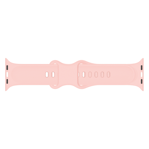 Bracelet silicone à fleurs Apple Watch (bleu/rose)
