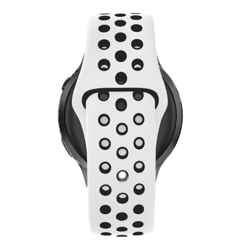 Bandz Bracelet sport 'Deluxe' Garmin Forerunner 570 - 47mm (blanc/noir)
