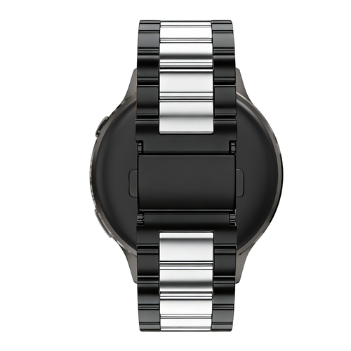 Bandz Bracelet acier 'Classic' Garmin Vivomove Style (noir/argent)