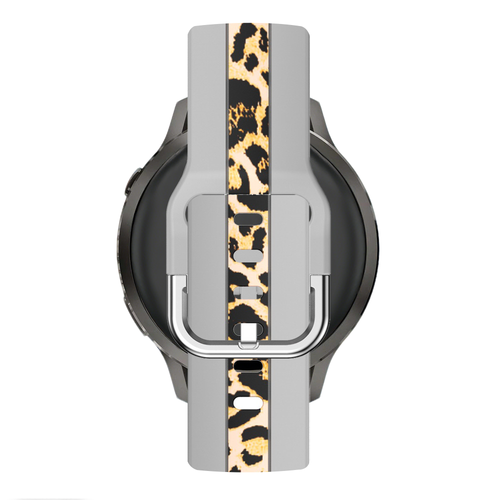 Bandz Bracelet dual léopard Huawei Watch GT 3 - 42mm (gris clair)