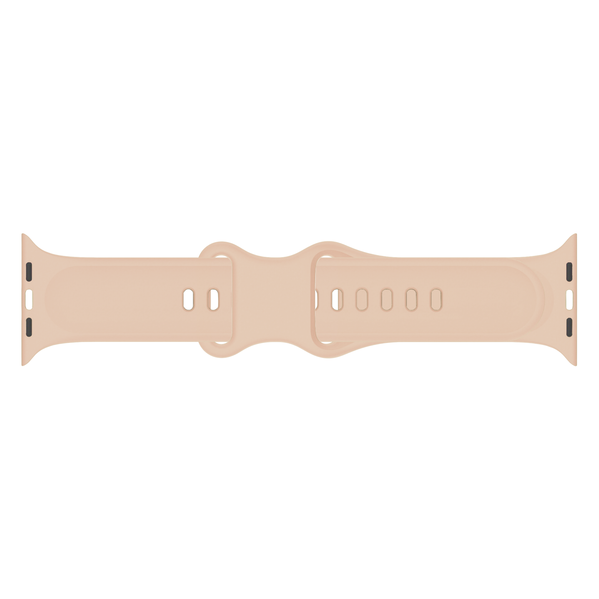 Apple Watch Flower Silicone Strap (Beige/Brown)