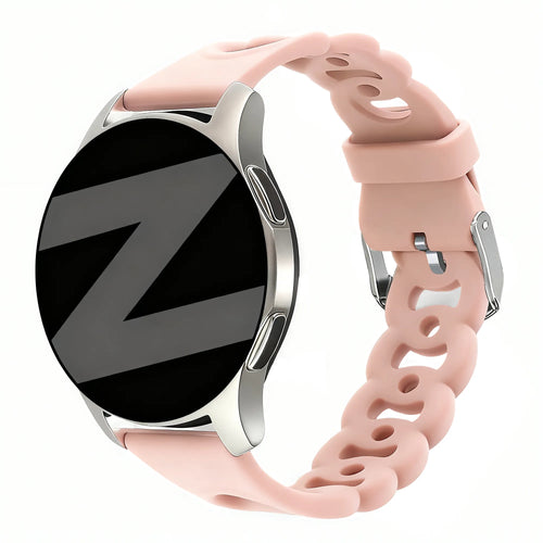 Bandz Amazfit Cheetah 2 Pro Silicone Strap 'Chains' (Pink)