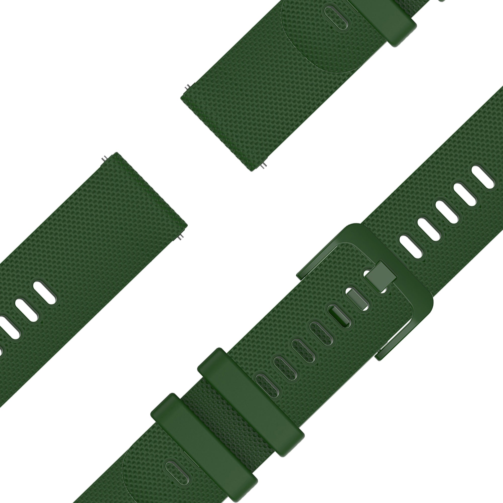 Bandz Bracelet silicone 'Premium' Garmin Approach S42 (vert armée)