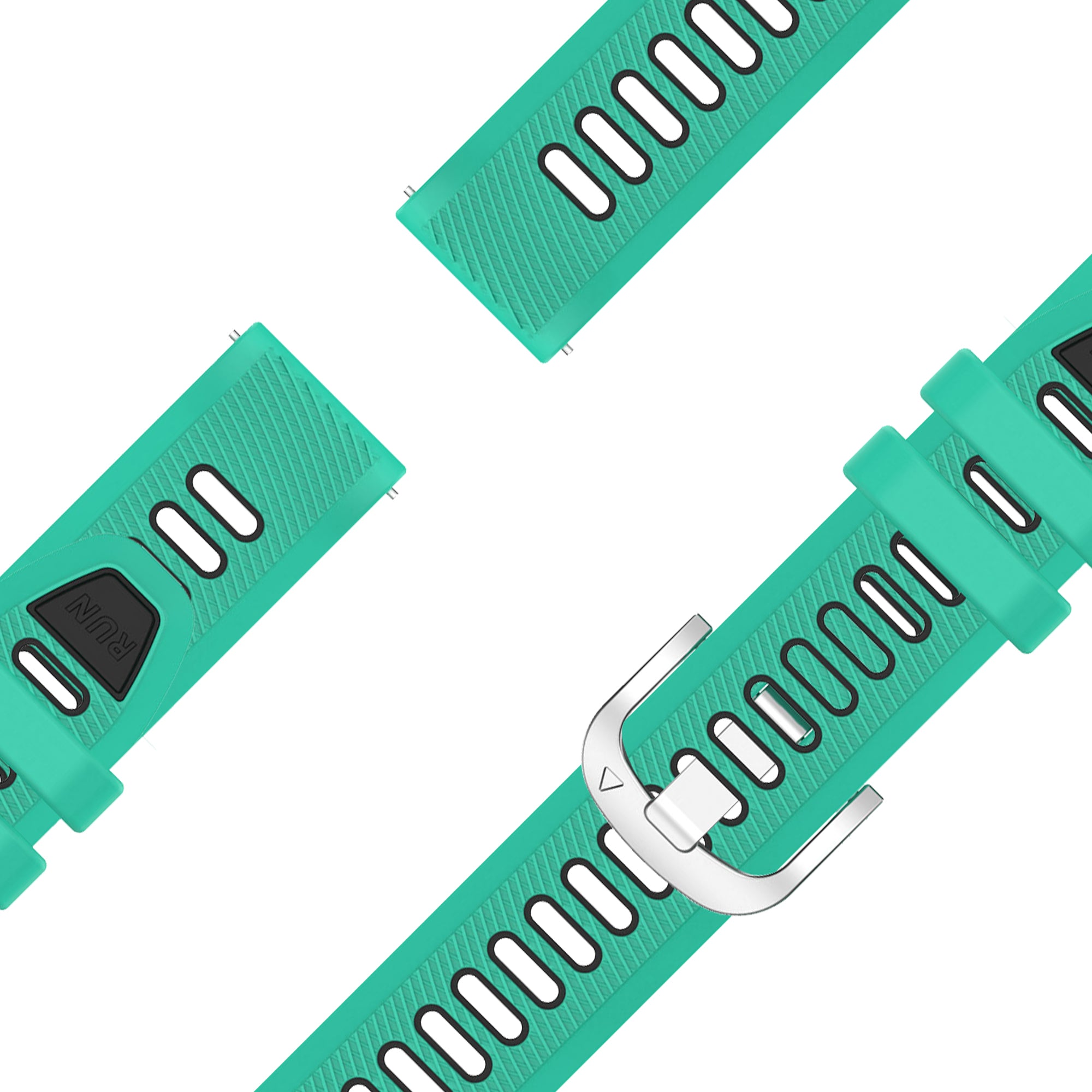 Bandz Garmin Venu 4 - 41mm Sport Strap with Buckle (Aqua/Black)