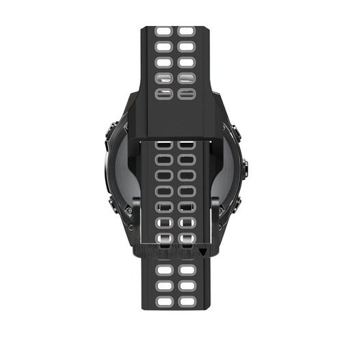 Bandz Garmin Forerunner 970 Buckled Sport Strap (Black/Grey)