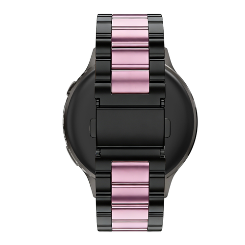 Bandz Bracelet acier 'Classic' Garmin Vivomove 3s (noir/rose)