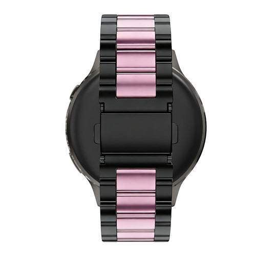 Bandz Bracelet acier 'Classic' Garmin Vivomove 3s (noir/rose)