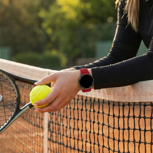 Bandz Bracelet nylon Loop Garmin Forerunner 245 (rouge)