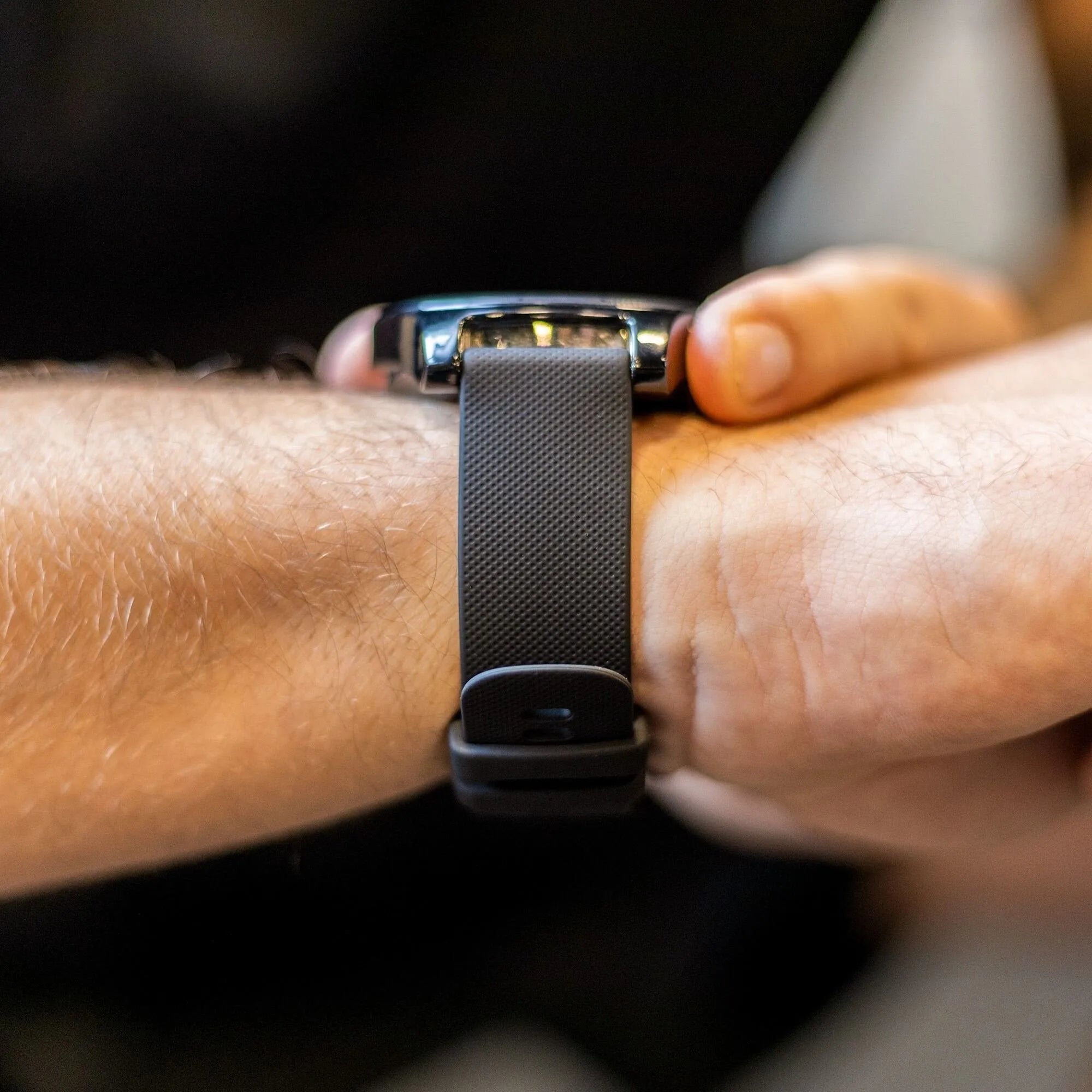 Bracelet silicone luxe Polar Pacer (noir)