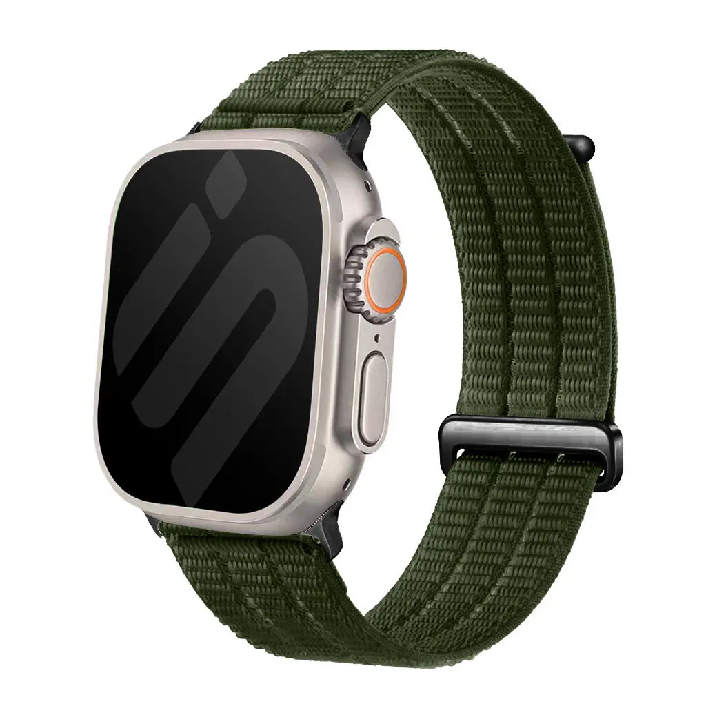 Bracelet nylon air Apple Watch (vert foncé)