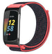 Bracelet nylon Fitbit Charge 6 (corail/noir)