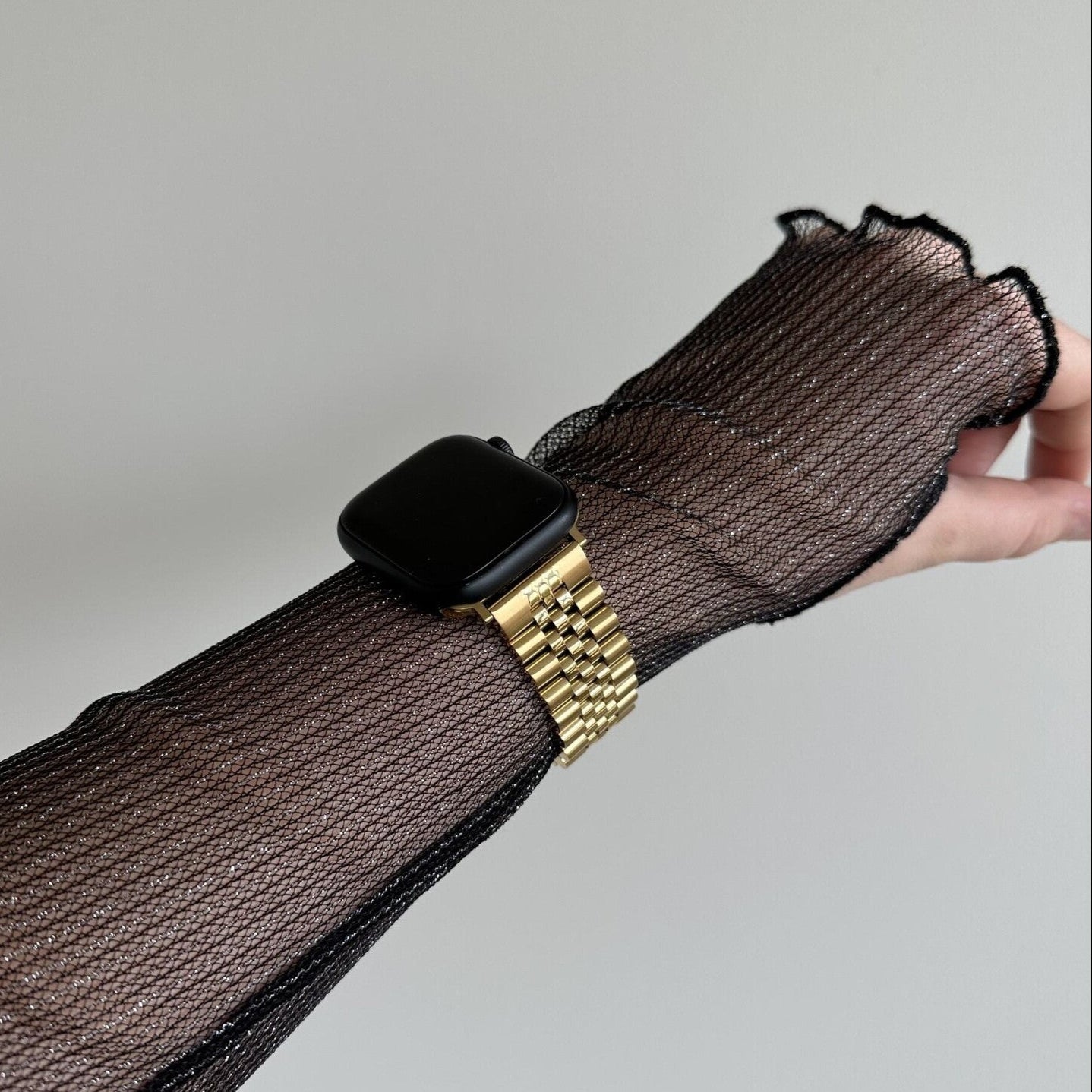 Bracelet acier Apple Watch Jubilé (or)