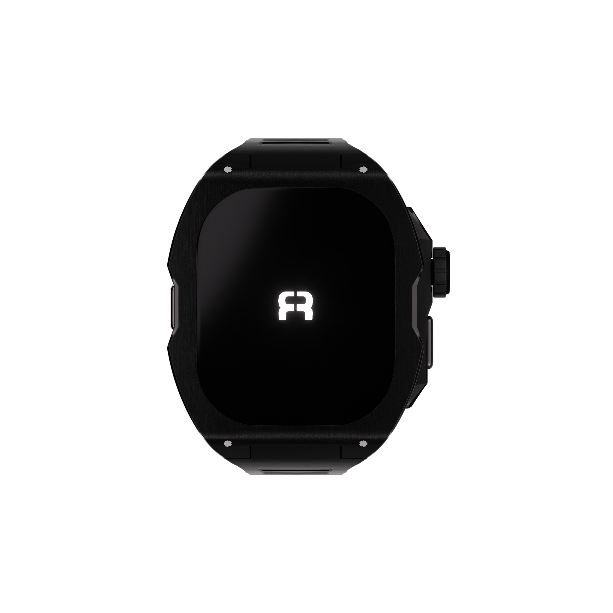 Reqior Boîtier avec bracelet en caoutchouc Apple Watch Ultra (noir)