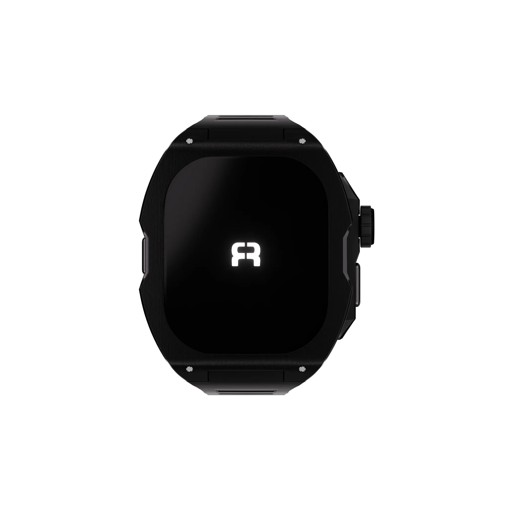 Reqior Boîtier avec bracelet en caoutchouc Apple Watch Ultra (noir)