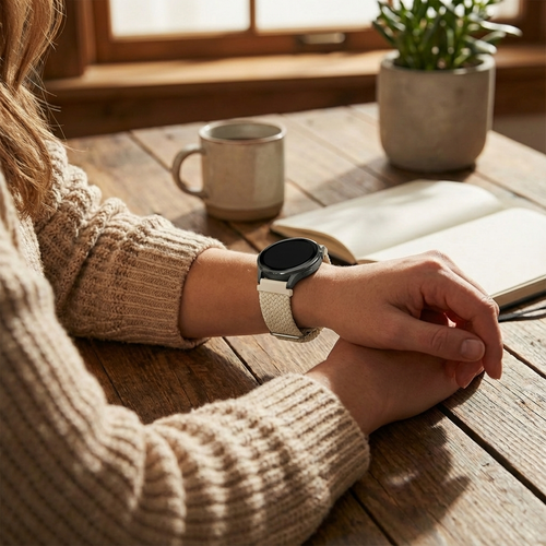 Bandz Garmin Venu 4 - 41mm Adjustable Braided Strap (Starlight)