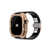 Reqior Boîtier avec bracelet en caoutchouc Apple Watch 45mm (rose or)