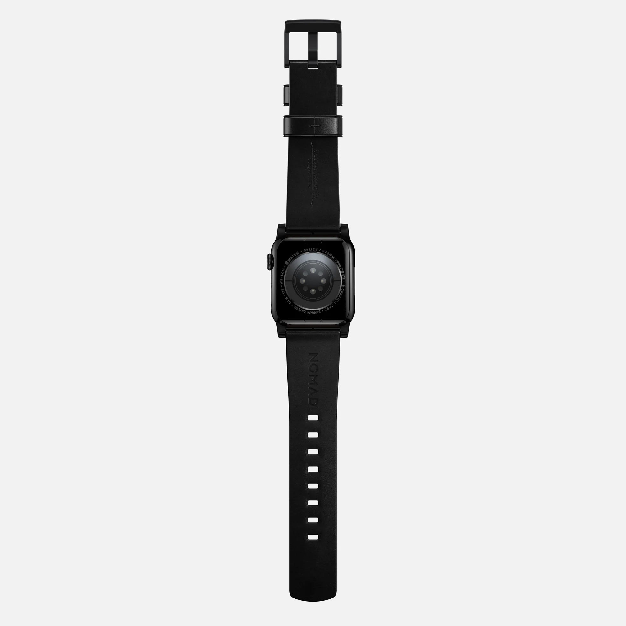 Nomad Bracelet cuir moderna Apple Watch (noir)