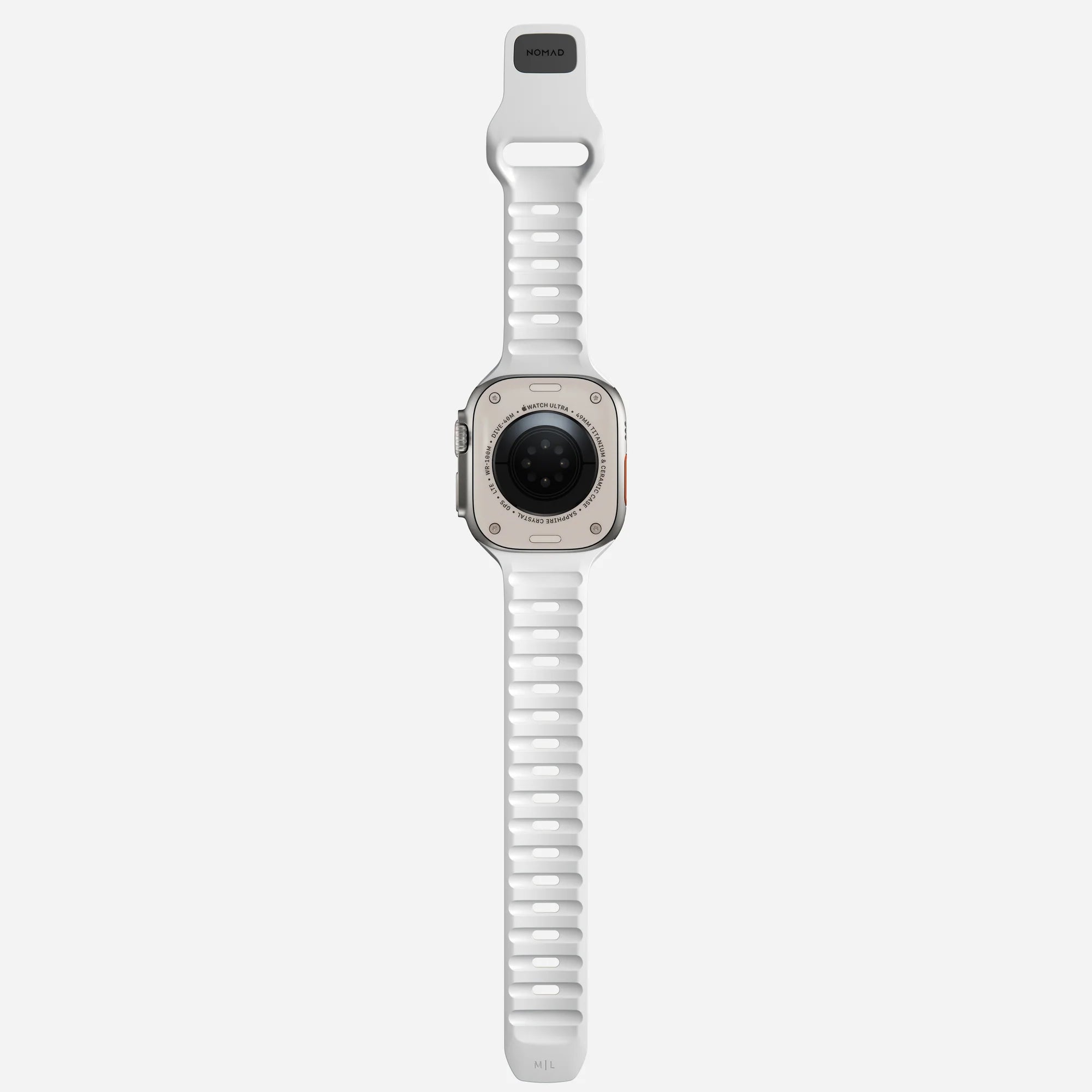 Nomad Sport Apple Watch Silicone Strap (White)