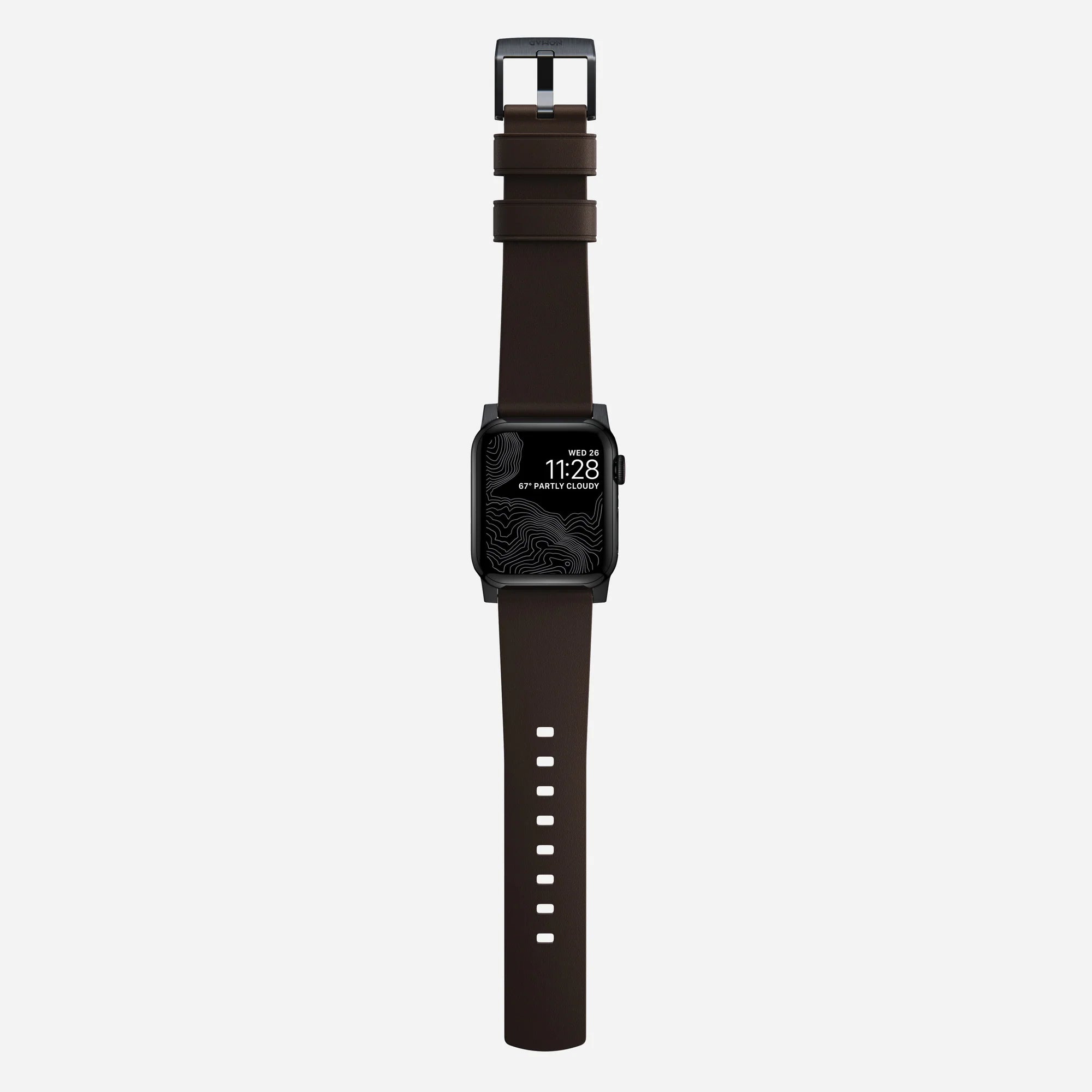 Nomad Bracelet hibrida Apple Watch Active Pro (marron/noir)