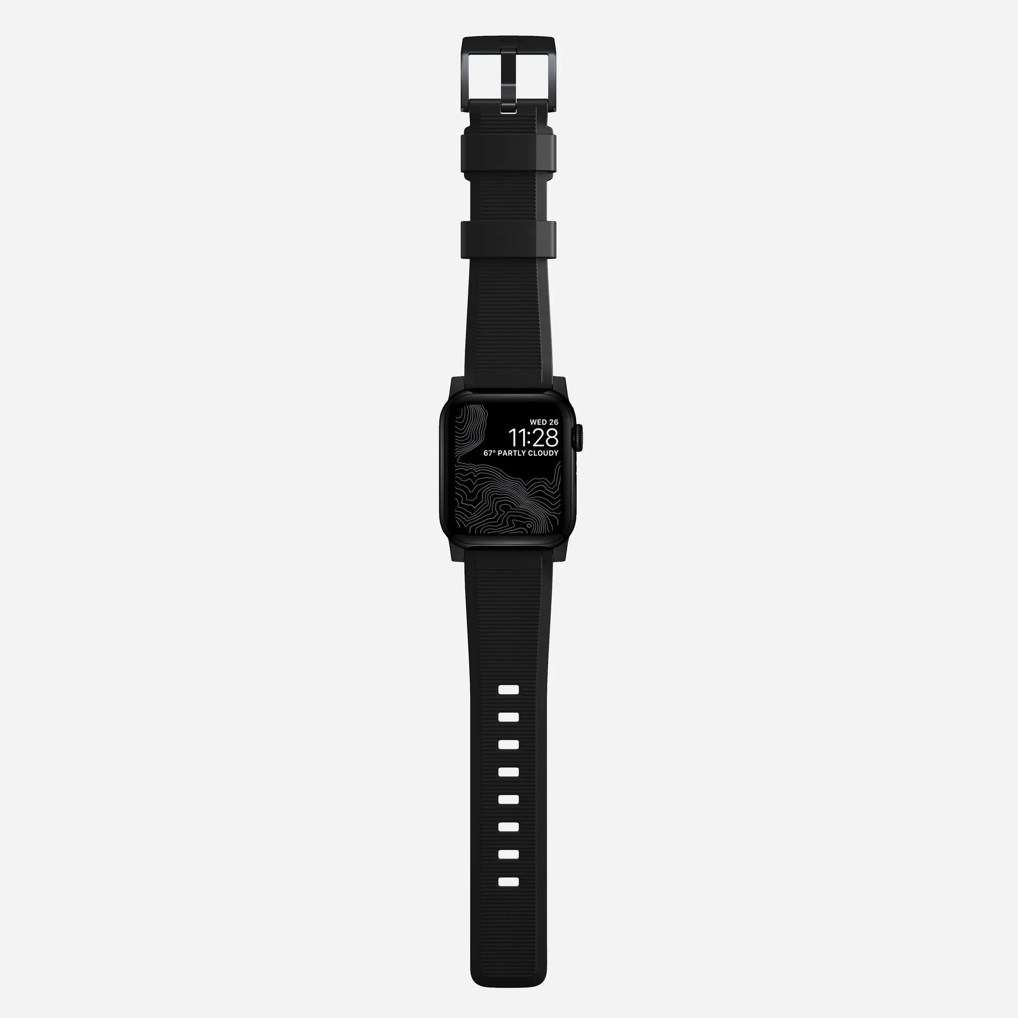 Nomad Bracelet de silicone résistant Apple Watch (noir)