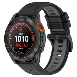 Bracelet sport avec boucle Garmin Approach S70 - 47mm (noir/gris)