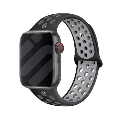 Bracelet sport Apple Watch (noir/gris)