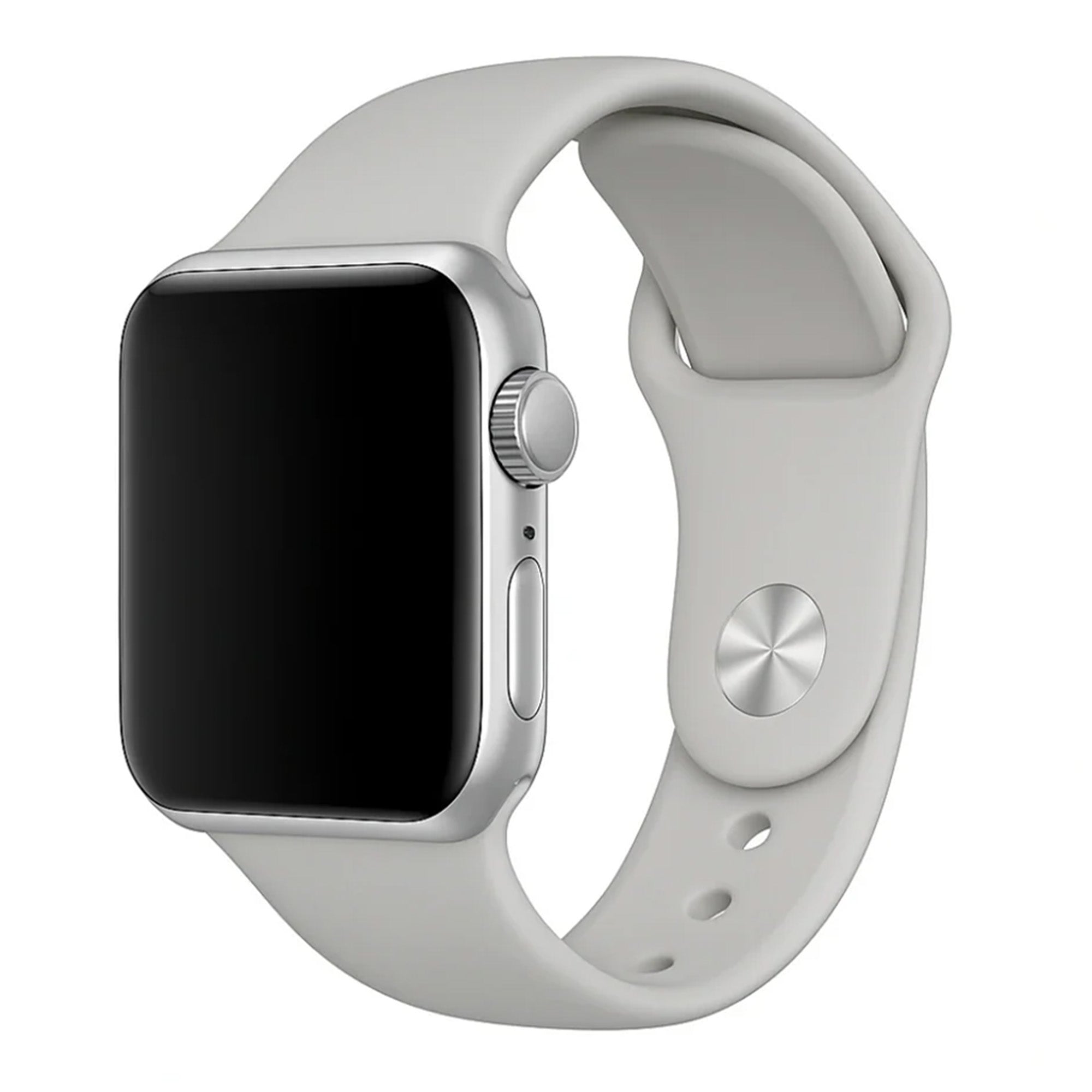 Bracelet silicone Apple Watch (gris)