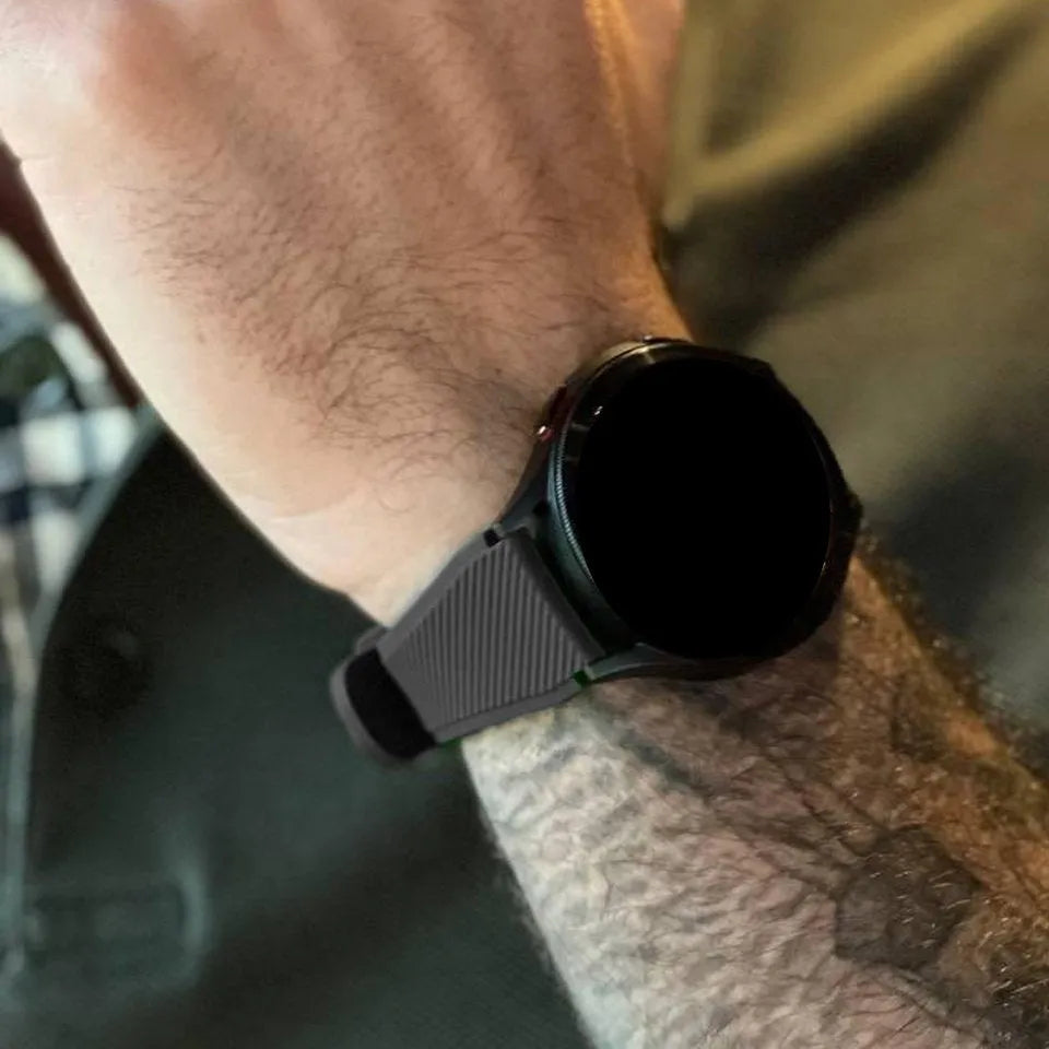 Bracelet silicone twill Polar Vantage M (noir)